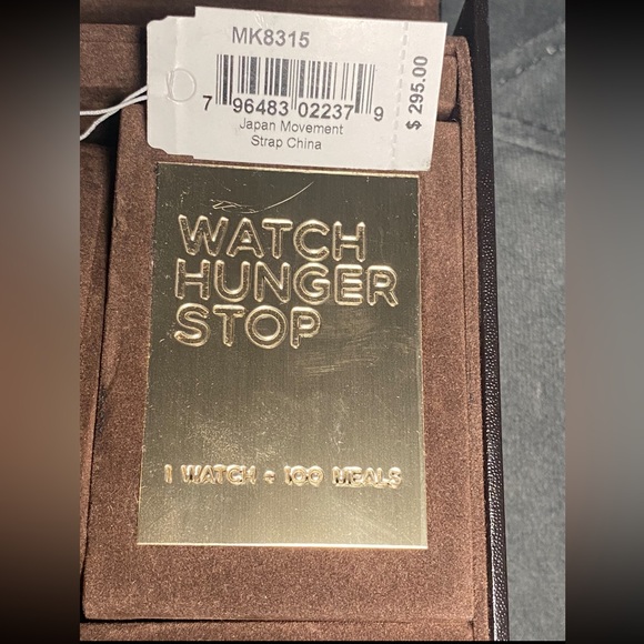 MICHAEL KORS • Stop World Hunger Gold & Teal Watch - Picture 4 of 4